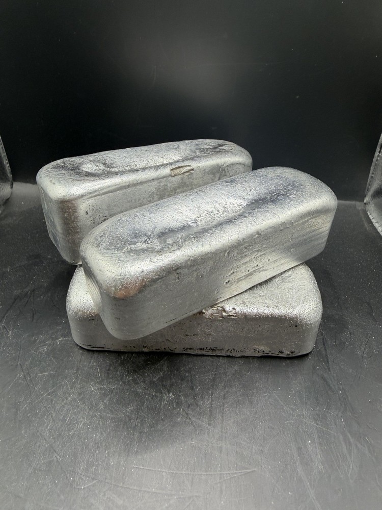 Hand Poured Aluminum Ingots - Approximately 10oz Ea.