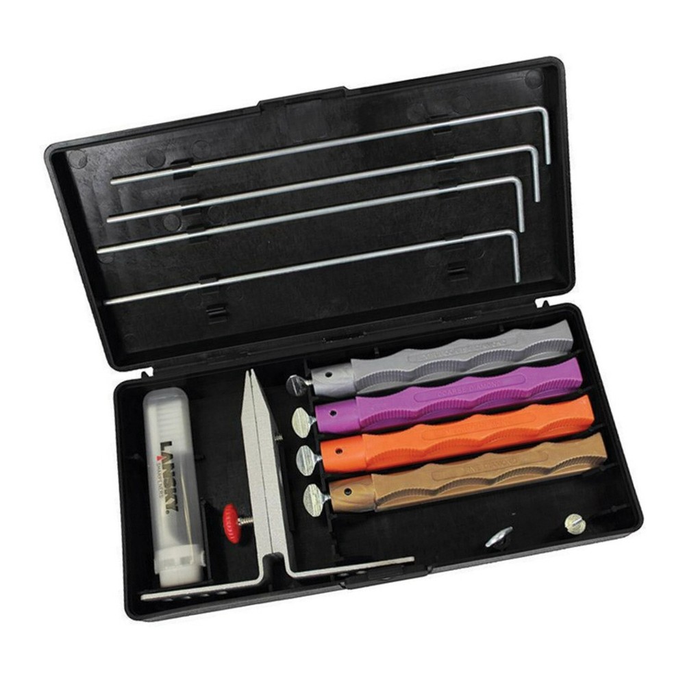 Lansky 4 Stone Deluxe Diamond Controlled Angle Knife Sharpening System
