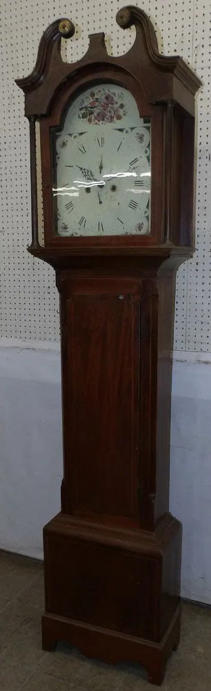 19TH CENTURY MAHOGANY TALL CASE CLOCK