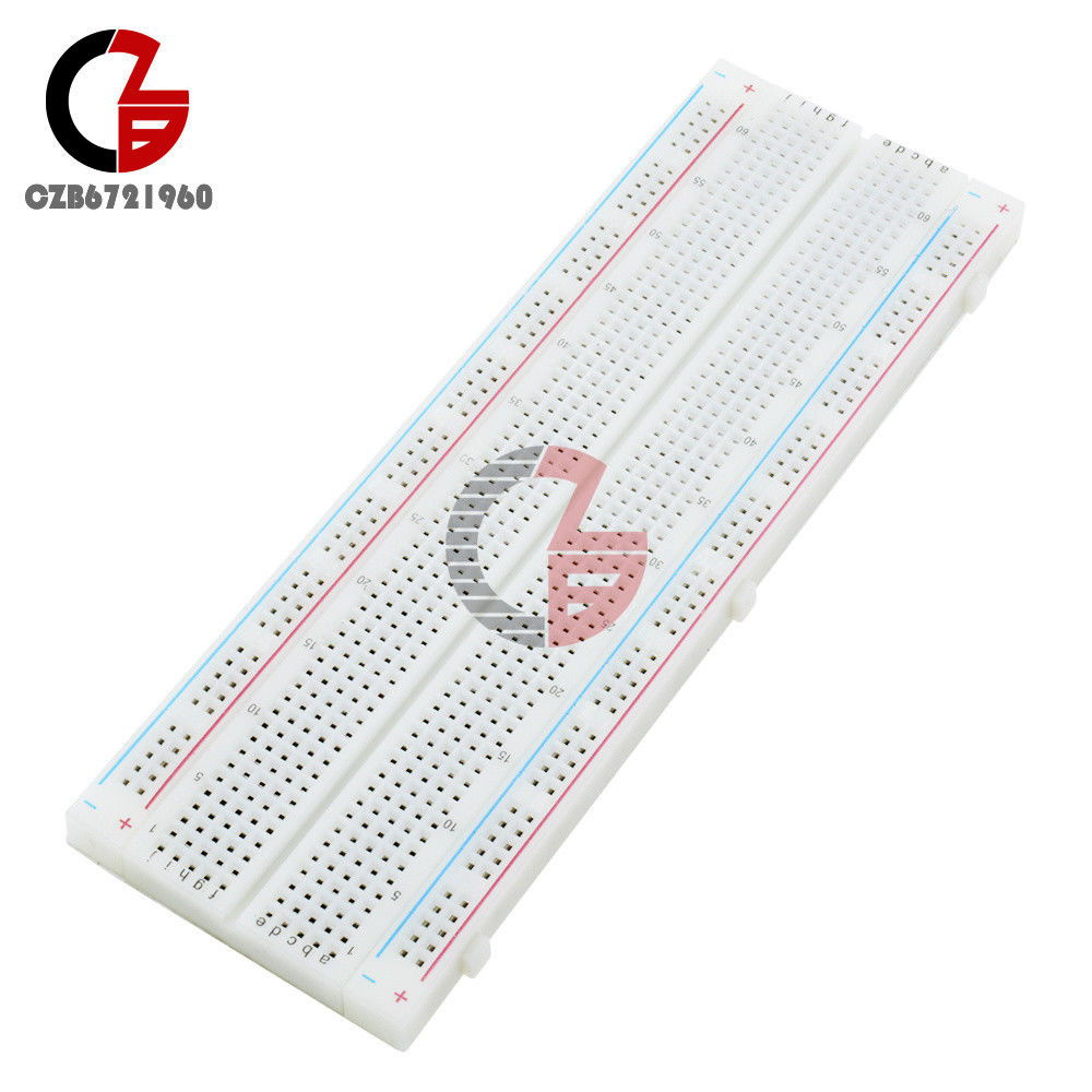 2pcs MB-102 MB102 Breadboard 830 Point Solderless PCB Bread Board Test Develop
