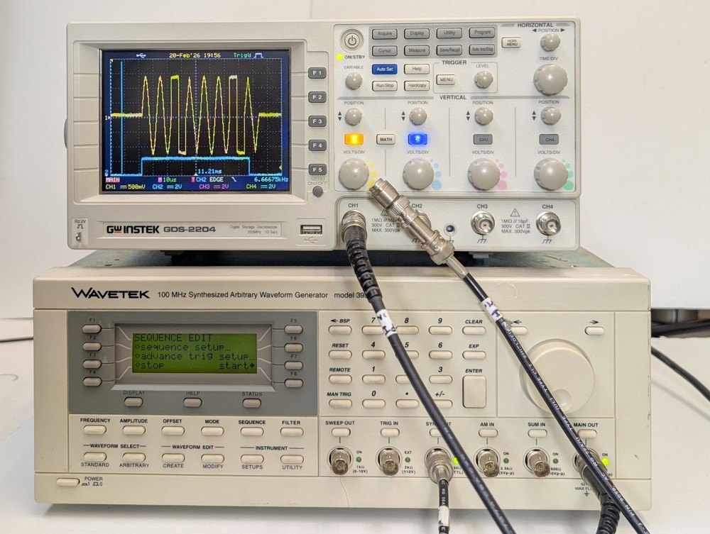 WAVETEK MODEL 395 100 MHz Synthesized Arbitrary Waveform Generator