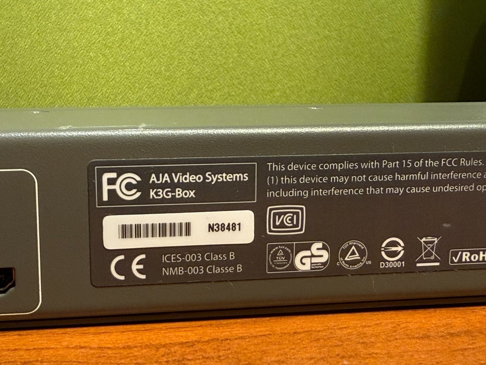 AJA K3G Breakout Box