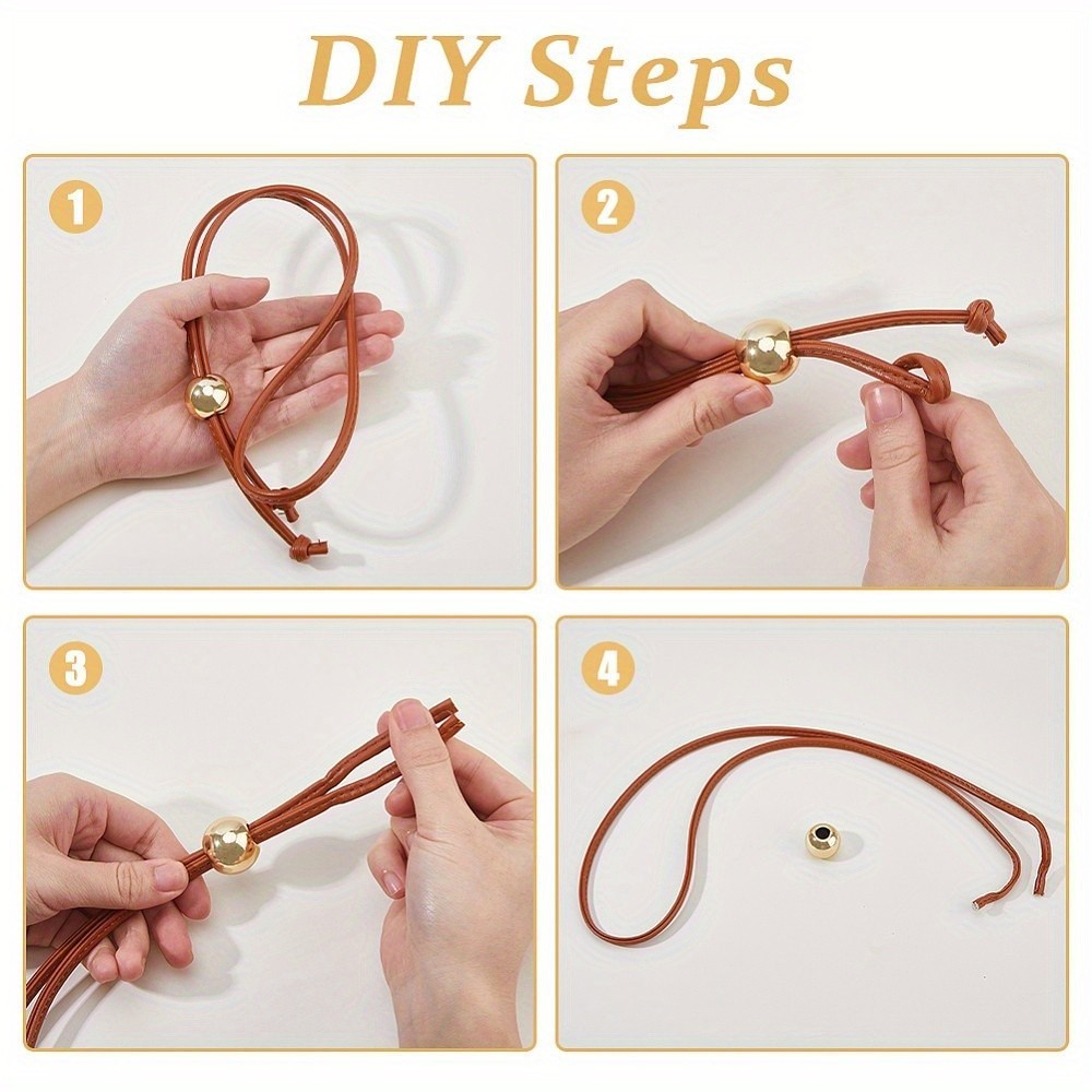 3pcs Detachable PU Leather Drawstring Pull String Purse Strap with Plastic