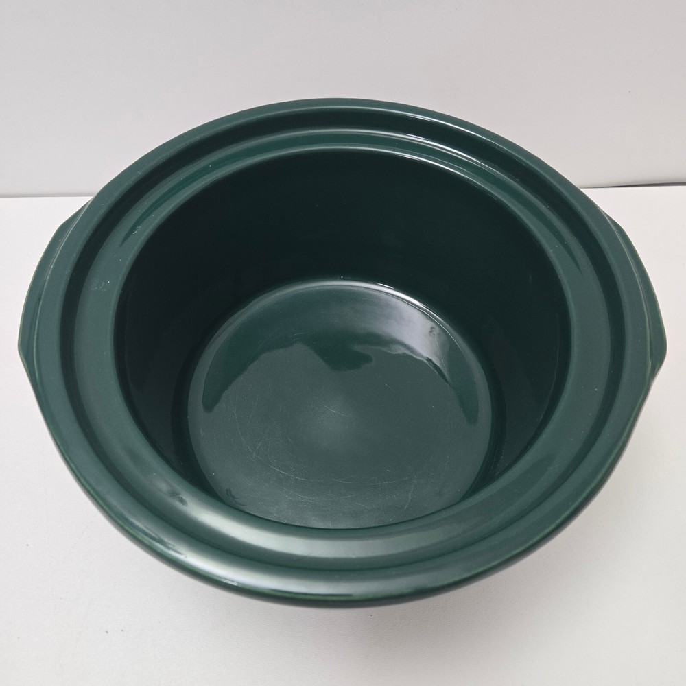 Original Crock Pot Rival 3355 5 qt Quart Replacement Ceramic Bowl Insert Green