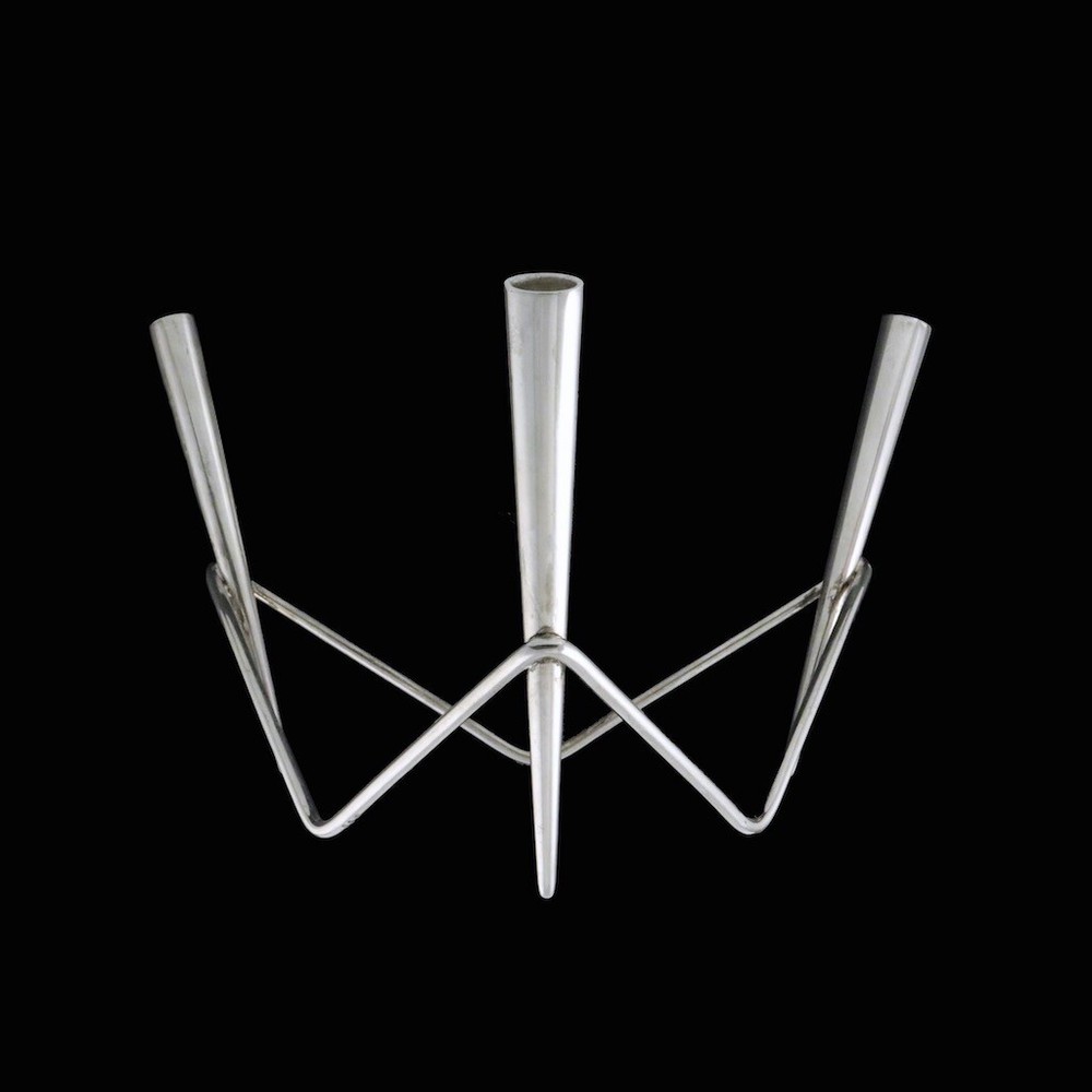 A. Michelsen. Sterling Silver Candle Holder - Eigil Jensen.