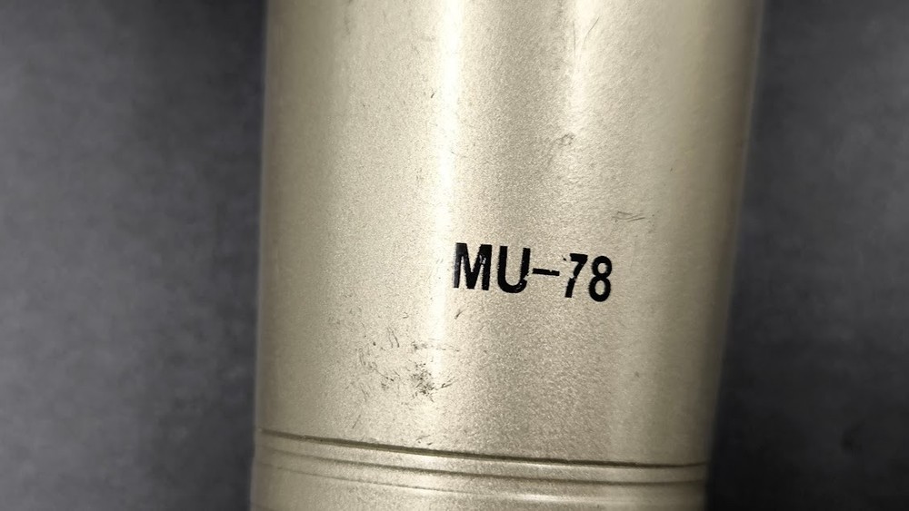 Record MU-78 Microphone Used Working Gold