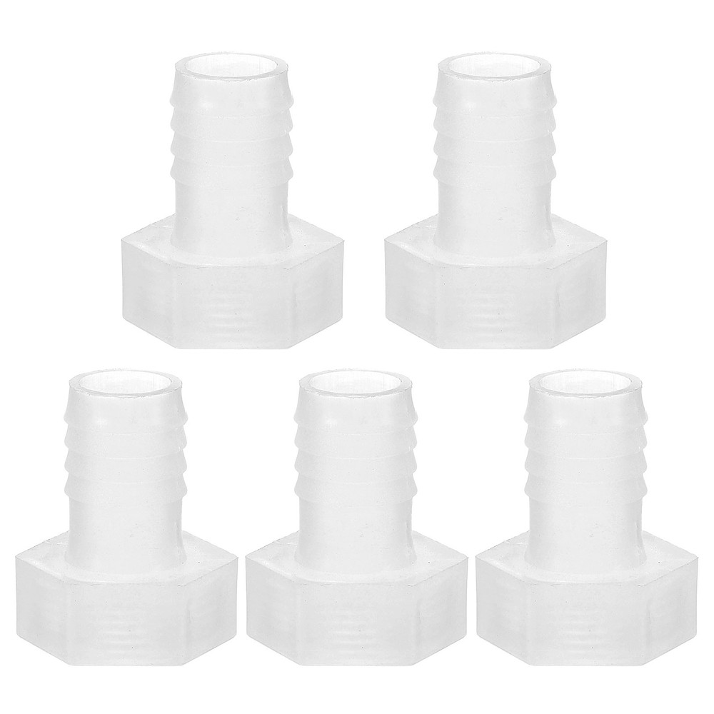 5 Pack Plastic Hose Barb Fitting 3/4" Barb x 3/4" G Female Thread Adapter