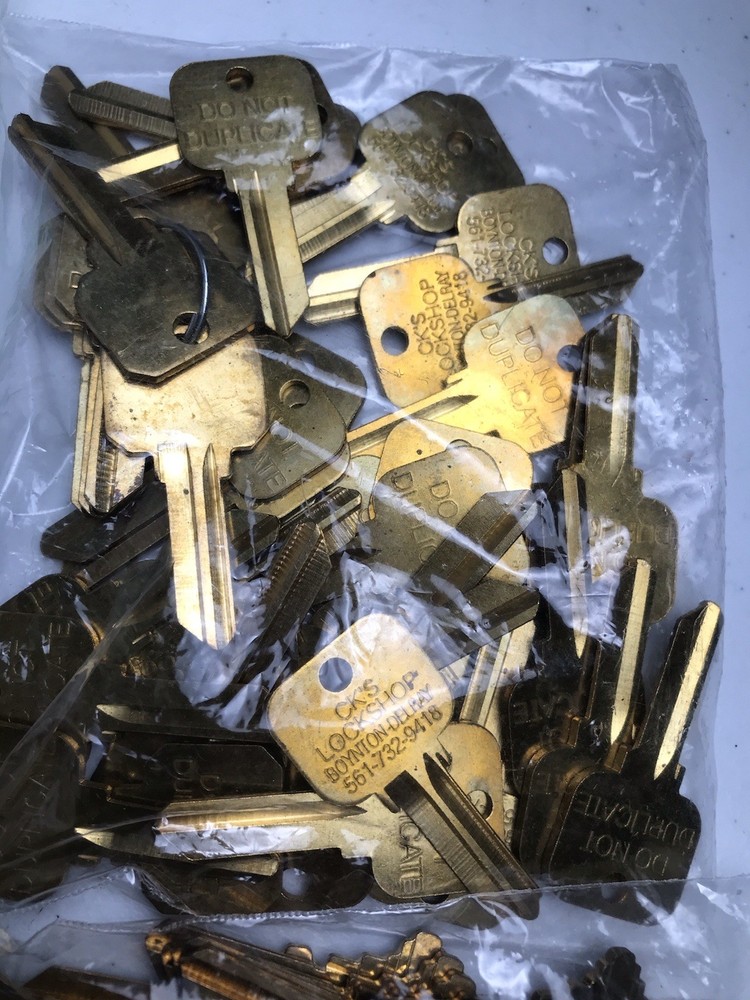 24 1/2 lb Blank Key Lot
