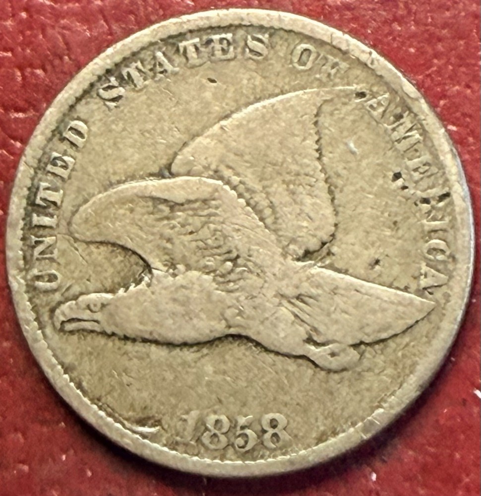 1858 Flying Eagle Cent. Free Shipping