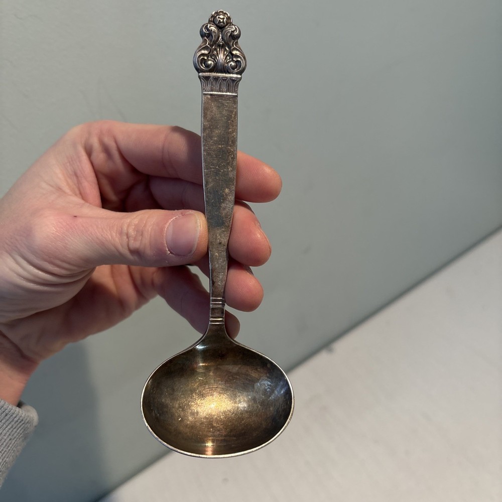 Norwegian Silversmith Thorvald Marthinsen Soup Spoon EPNS