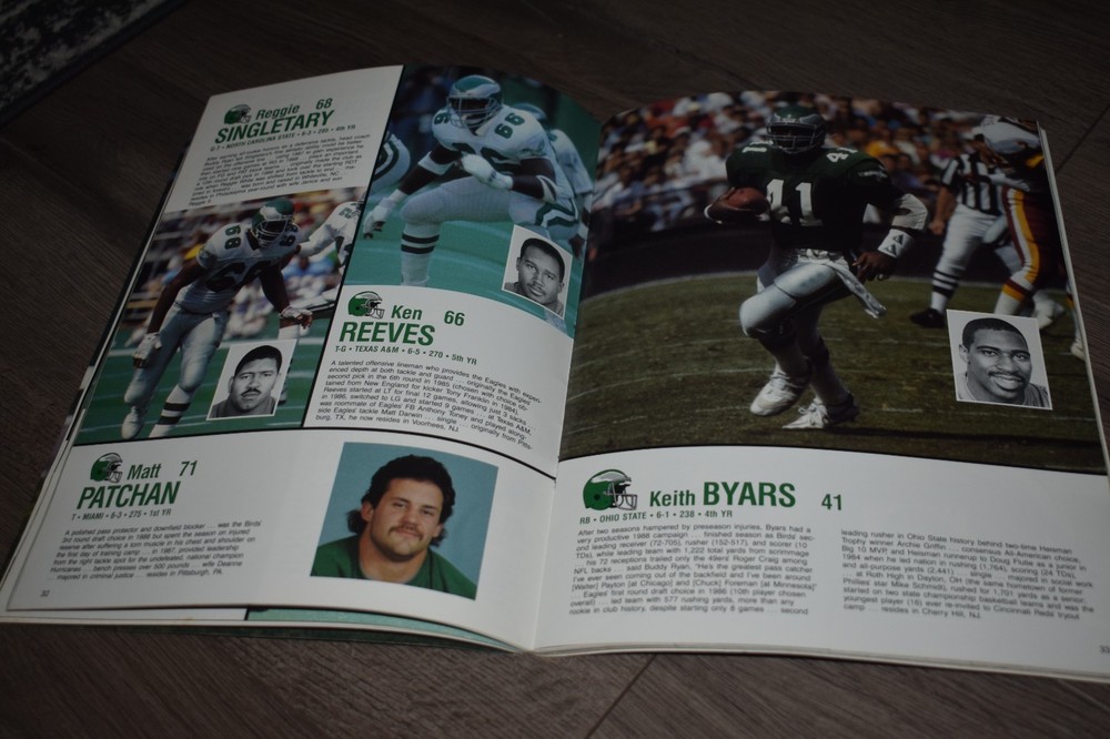 1989 Philadelphia Eagles yearbook