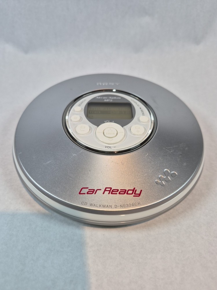Sony Walkman D-NE326CK CD Player Car Ready Discman -Tested Works