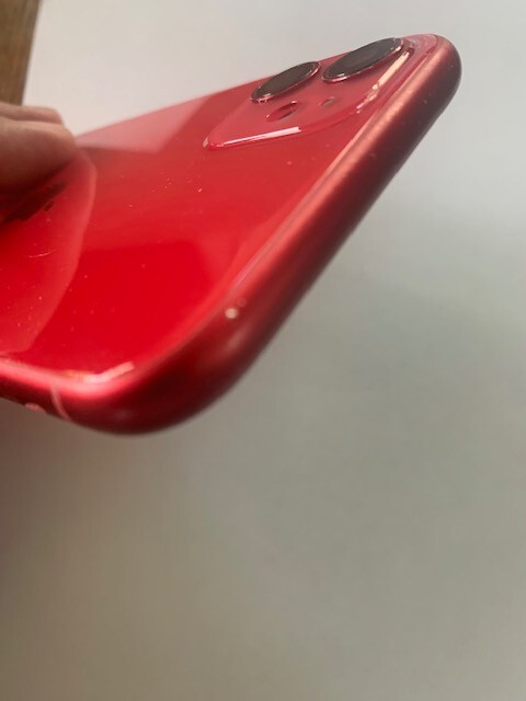 Apple iPhone 11 red back housing rear glass chasis (D)