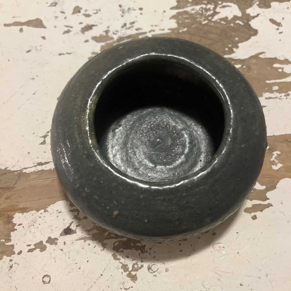 Studio Art Pottery Pot Succulent Planter 4.75”Boho Chic Blue/Grey