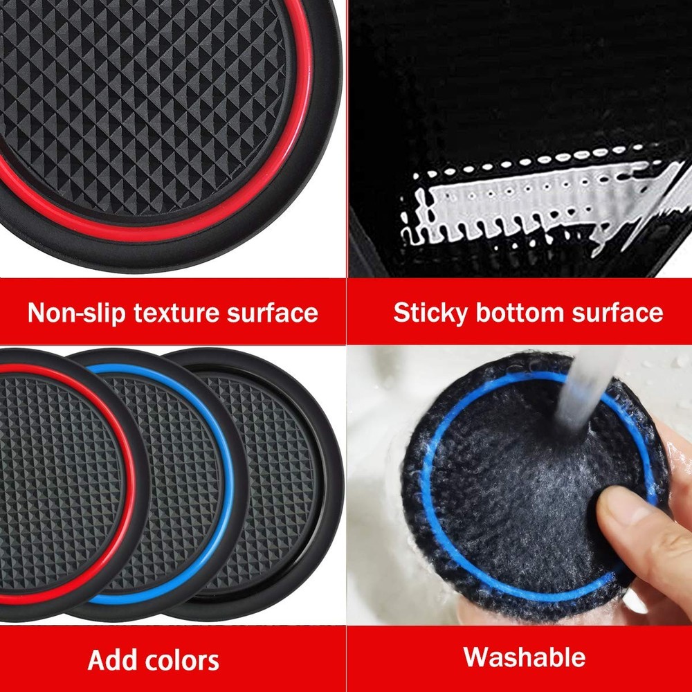 Cup Holder Inserts for Frontier, Xterra, Pathfinder – 2 Pcs Replacement Set