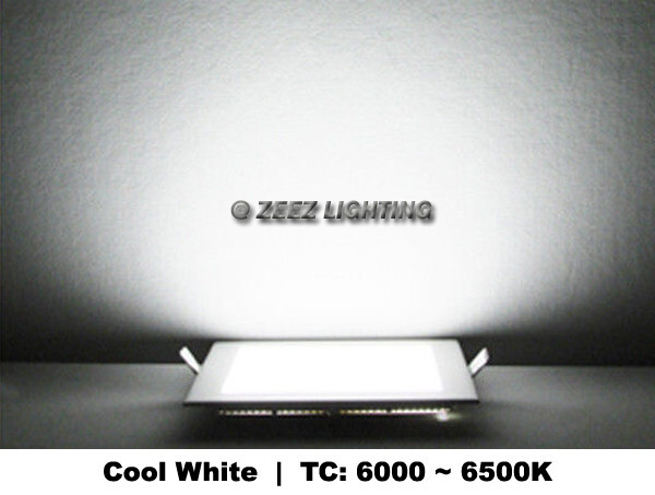 10 Pack 20W 9-Inch Square Cool White Canless LED Recessed Ceiling Panel Light