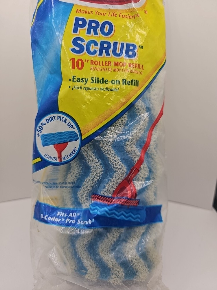 O Cedar Pro Scrub 10” Roller Mop Refill Sponge 2007 SEALED