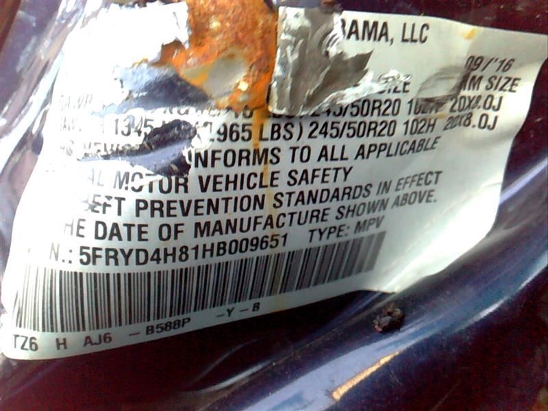 DISPLAY Screen Display Screen Dash Mounted Upper Fits 17-19 MDX 386563