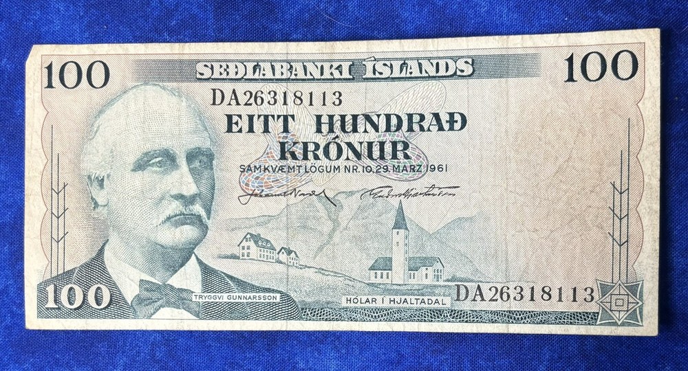 1961 Iceland 100 Kronur