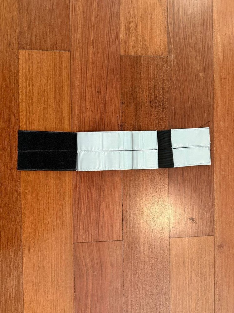 Double-Sided Russian Military Identification Armband (White and Orange)