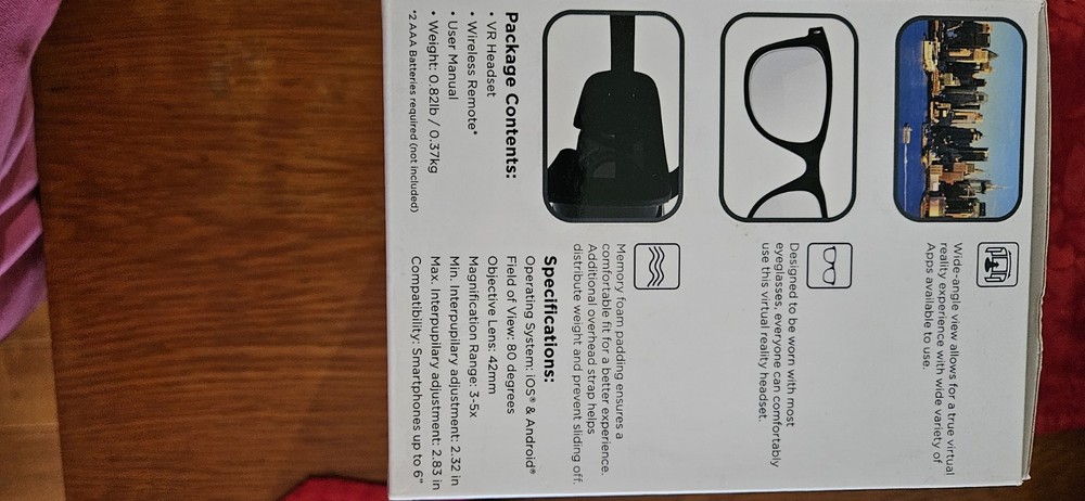 Cynoculars Virtual Reality Headset with Wireless Remote