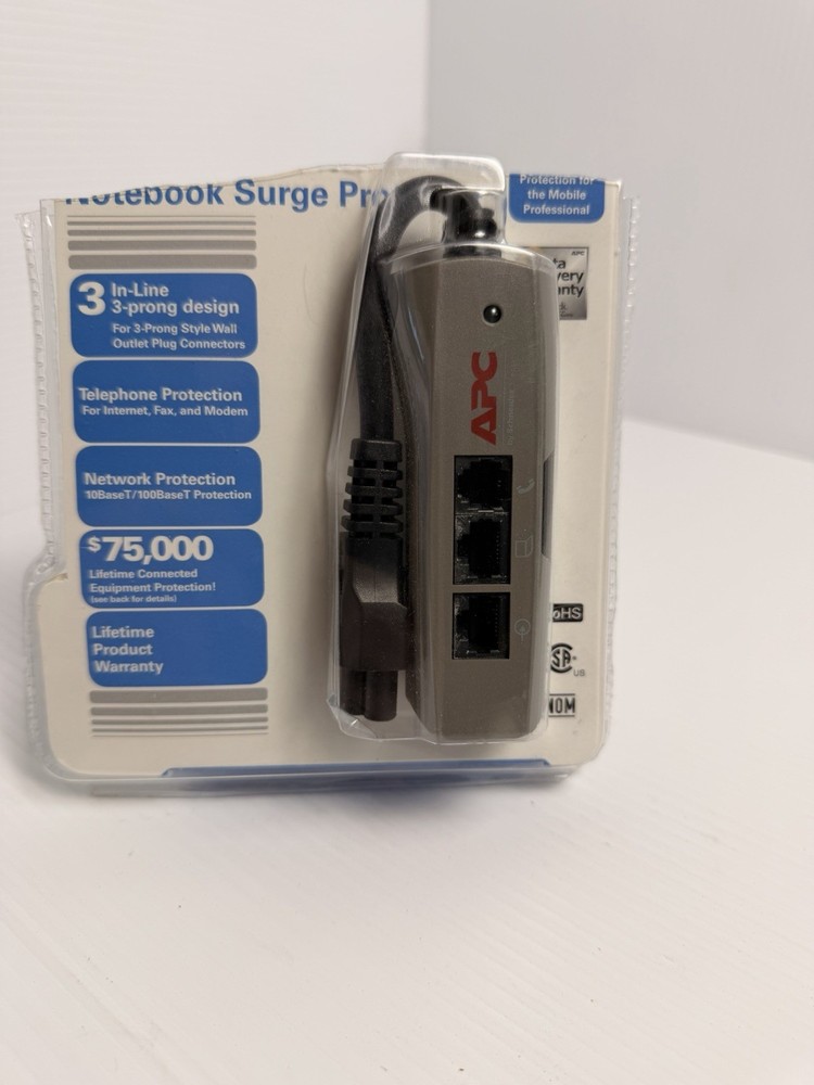 APC PNOTEPROC6 Notebook Surge Protector with Network & Phone Protection