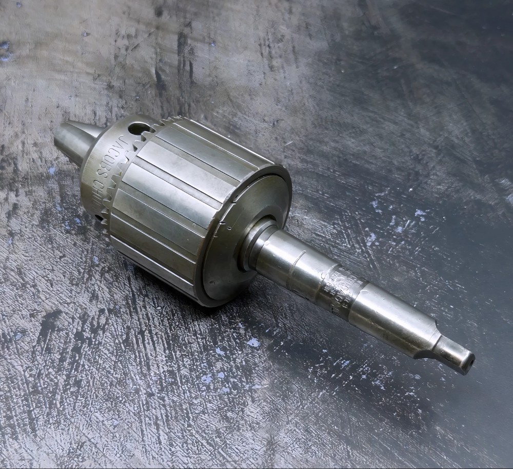 JACOBS #3 KEYED DRILL CHUCK - 17/32" capacity - #2 morse taper shank