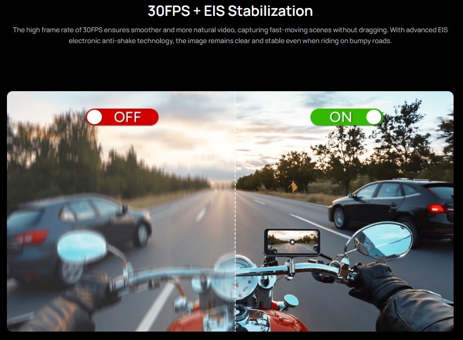 SJCAM RD10 Motorcycle Dash Camera