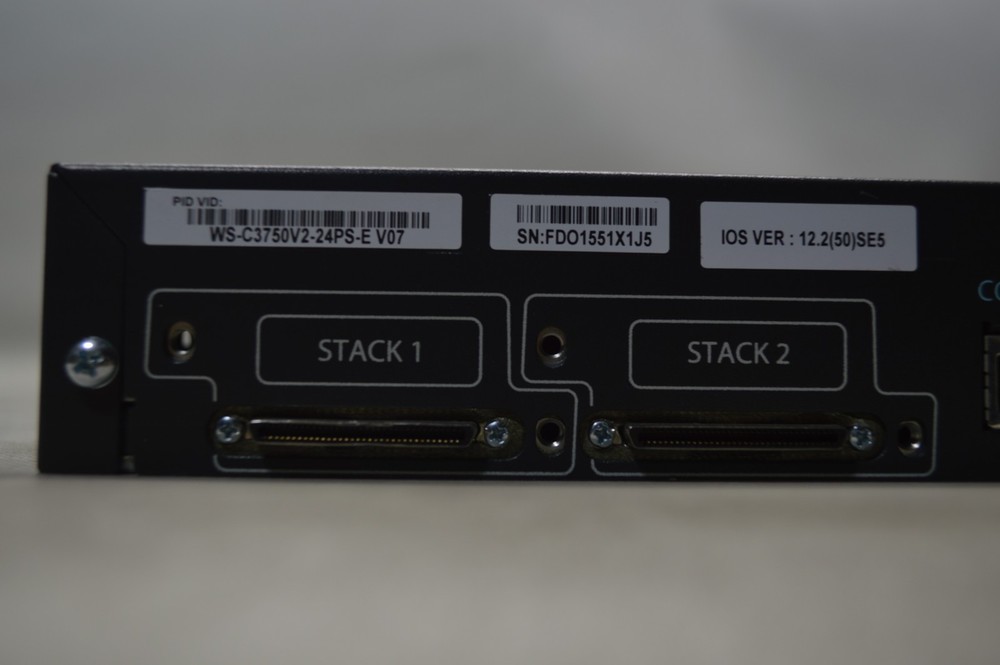 Cisco Systems ws-c3750v2-24ps-e v07 Network Switch