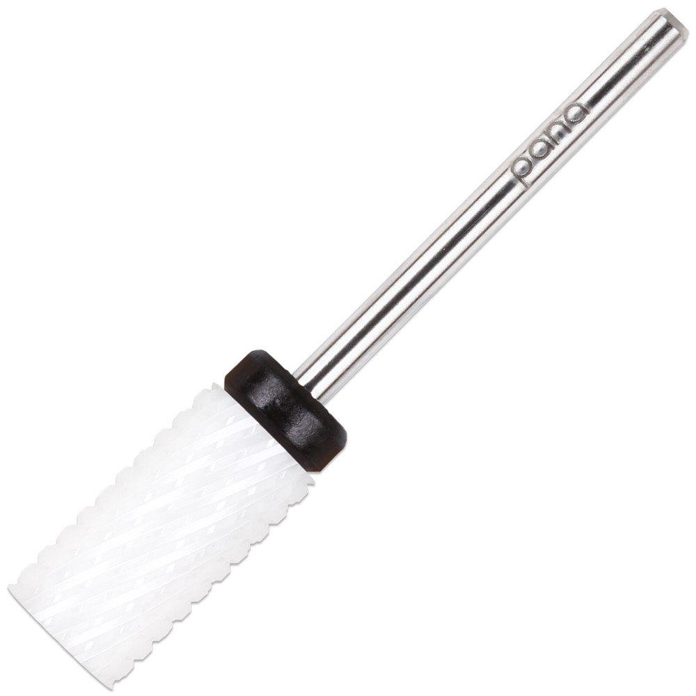 Professional Quality Ceramic White Large Barrel Bit Nail Drill Extra Coarse Grit