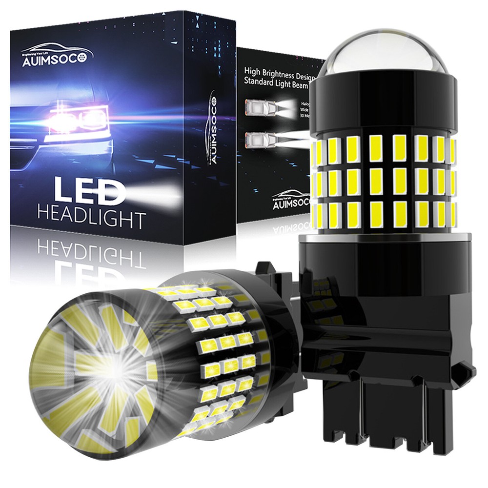 For GMC Sierra 1500 1999-2013 3156 3157 White LED Backup Reverse Light Bulb 2x