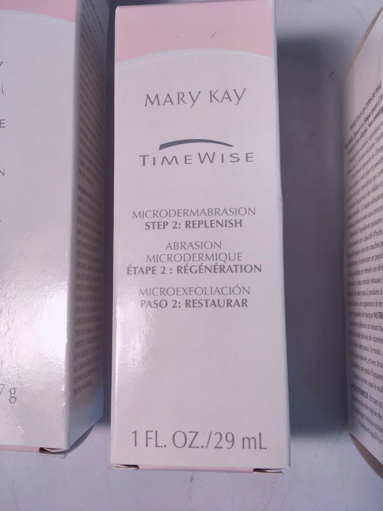Mary Kay TimeWise Microdermabrasion Set REFINE and REPLENISH Plus Night Solution