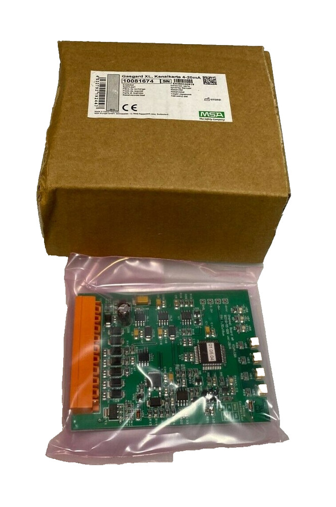 MSA SAFETY 10081674 GASGARD XL, Channel Board 4-20MA NEW