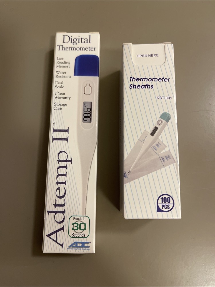 Digital Thermometer ADC Adtemp II Dual Scale + 100PC Thermometer Sheath!