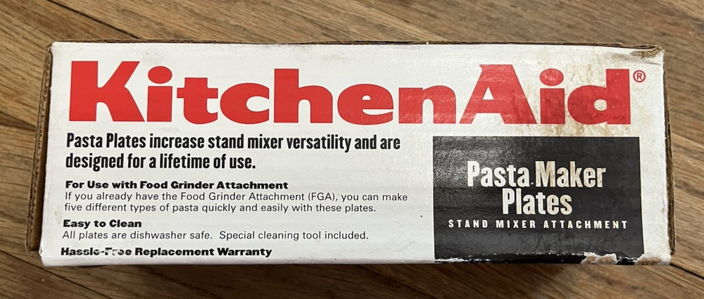 Kitchen Aid Model SNPA 9 pc. Pasta Maker Plates w/Box Complete