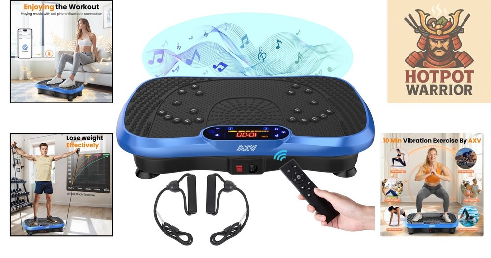 Bluetooth Connected Vibration Plate with Adjustable Speeds for Optimal Results