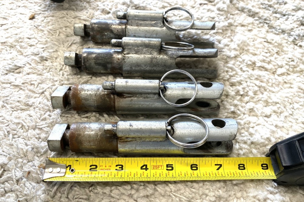 Set of 2 Blue OX Baseplate attachment tabs assembly 62-3468  Pair 7.5" (4 avail)