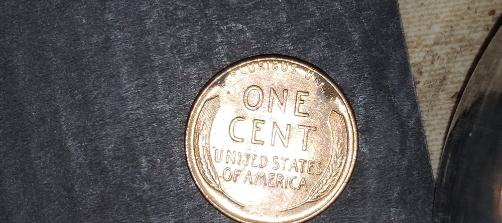 1956-D 1C RD Lincoln Cent L on rim error.