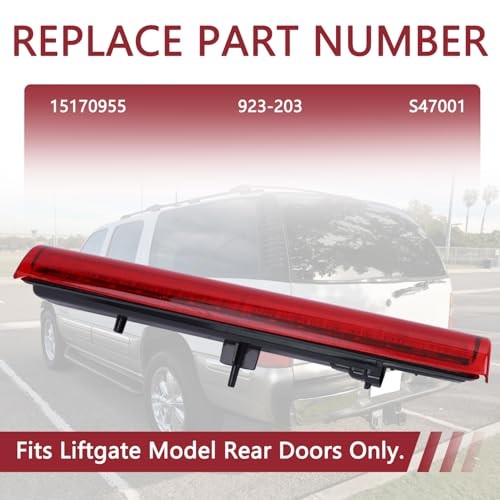 LED 3rd High Mount Brake Light Cargo Light, Compatible with 2000-2006 Chevy