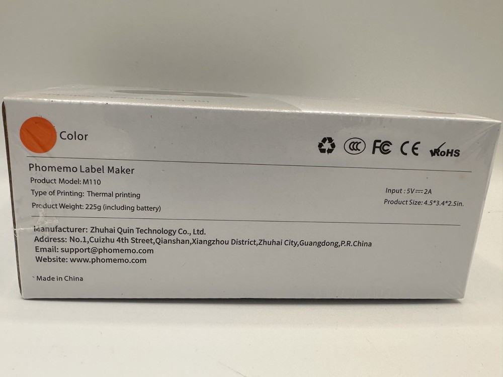 Phomemo M110 Label Maker Machine Thermal Bluetooth Label Barcode Printer