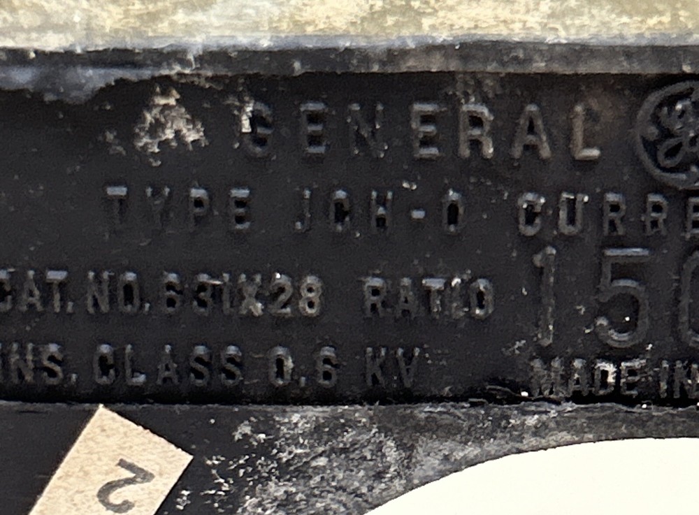 GENERAL ELECTRIC,JGH-0,CURRENT TRANSFORMER