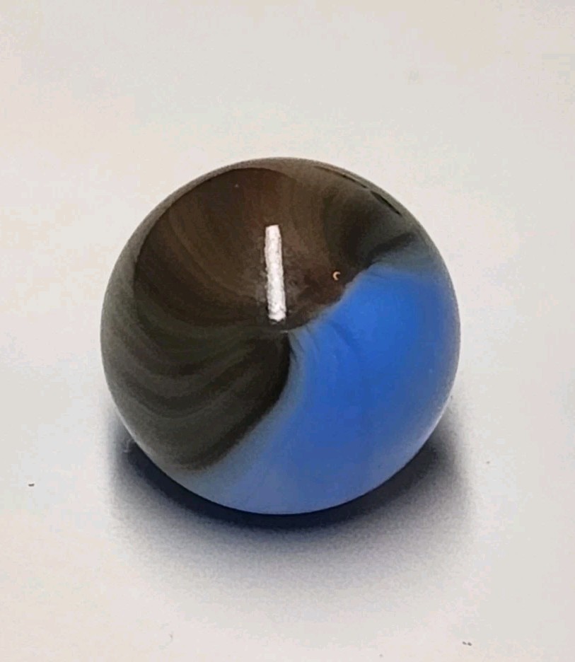 MASTER 'Blended Brown & Blue Comet' .57" Vintage Marble