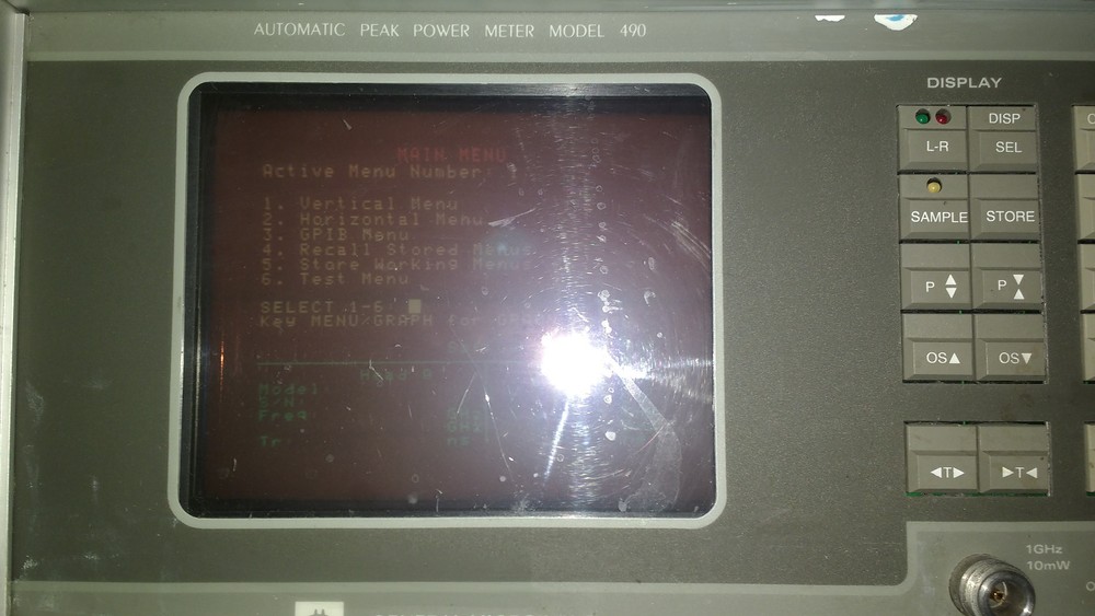 General Microwave Corp Automatic Peak Power Meter 490R OPT1