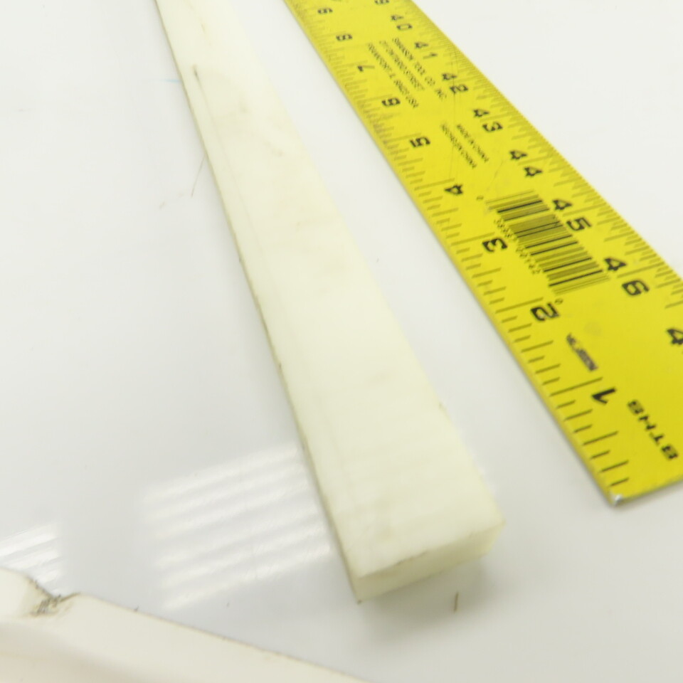 Delrin Rectangular Bar Stock Natural 5/8" x 1" x 48" L