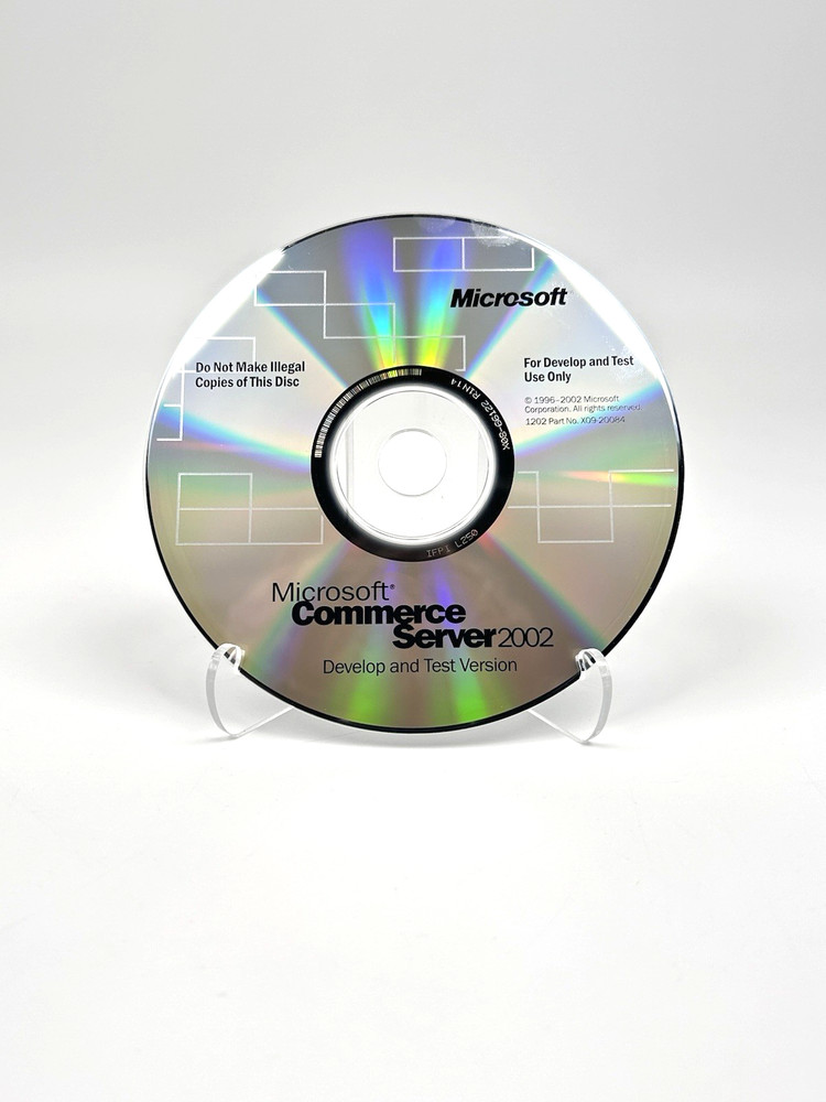 3 CD Microsoft Commerce Server 2002 w/ Service Pack 1 + Product Key + BizTalk