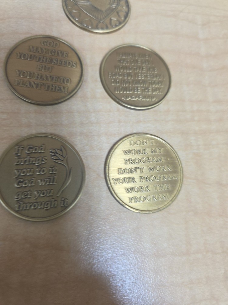 5 Sobriety Coins