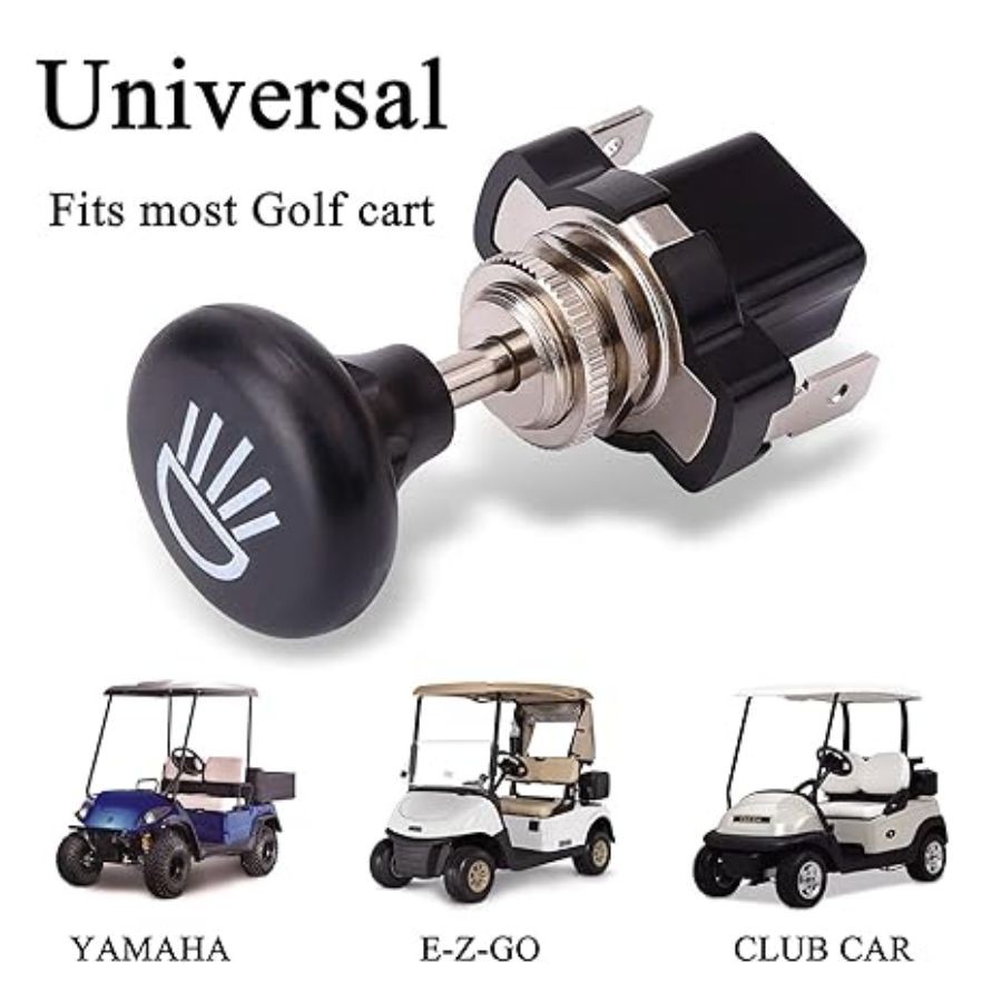 Golf Cart Push Pull Head Light Switch Universal for Golf Cart and Other Light Bo