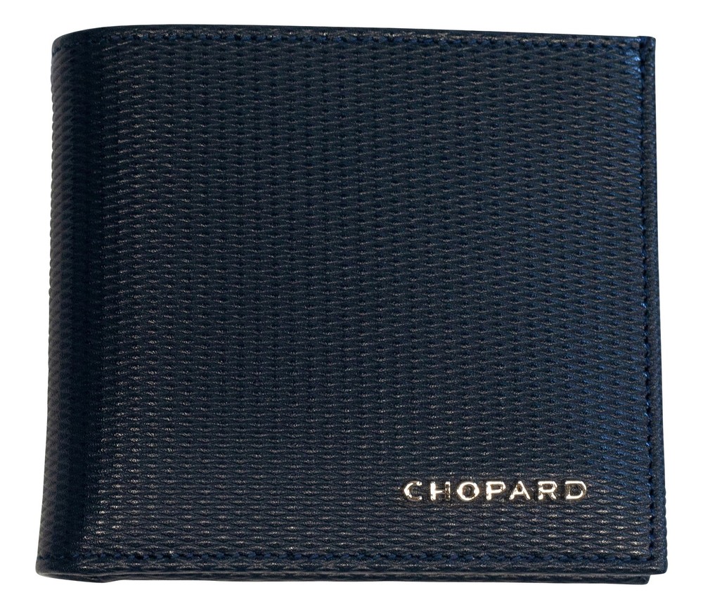 Chopard Classic Blue Leather Unisex Coins Wallet 95012-0380
