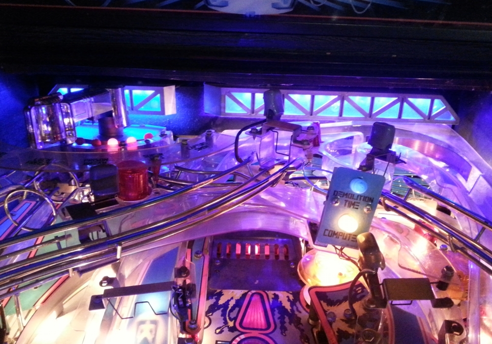 DEMOLITION MAN Pinball Gantry light mod kit BLUE