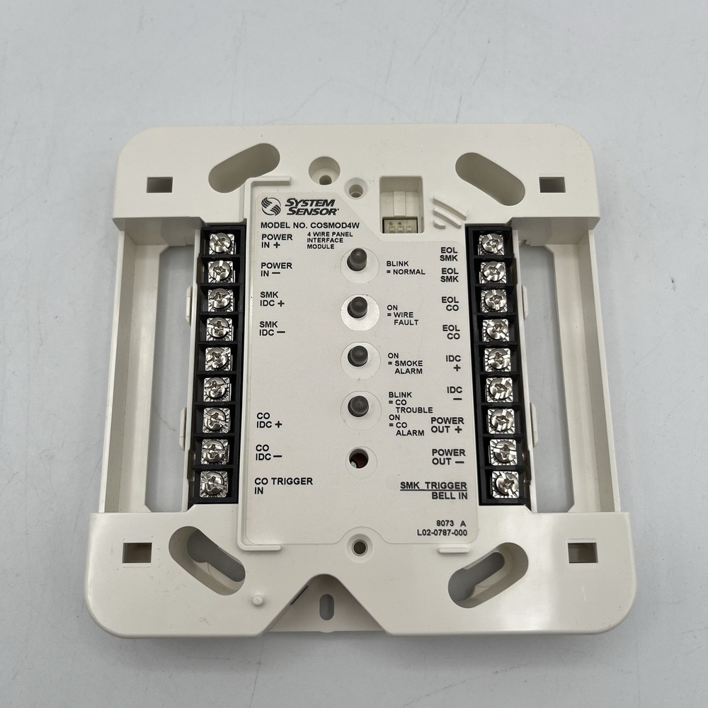NEW!! System Sensor 4-wire Smoke CO Detector Interface Module - COSMOD4W